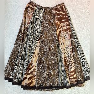 Chic animal print skirt